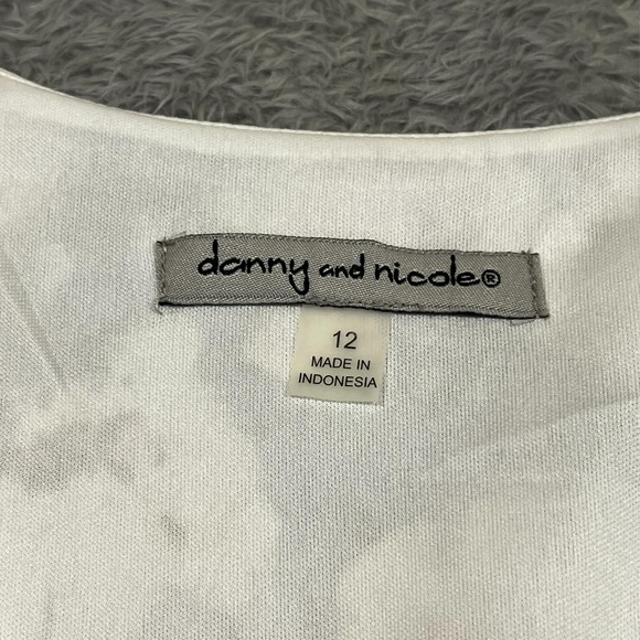 Danny & Nicole Maxi Dress Size 12 Floral Colorful‎ Ruffle Sleeve Flowy Garden - Picture 6 of 16